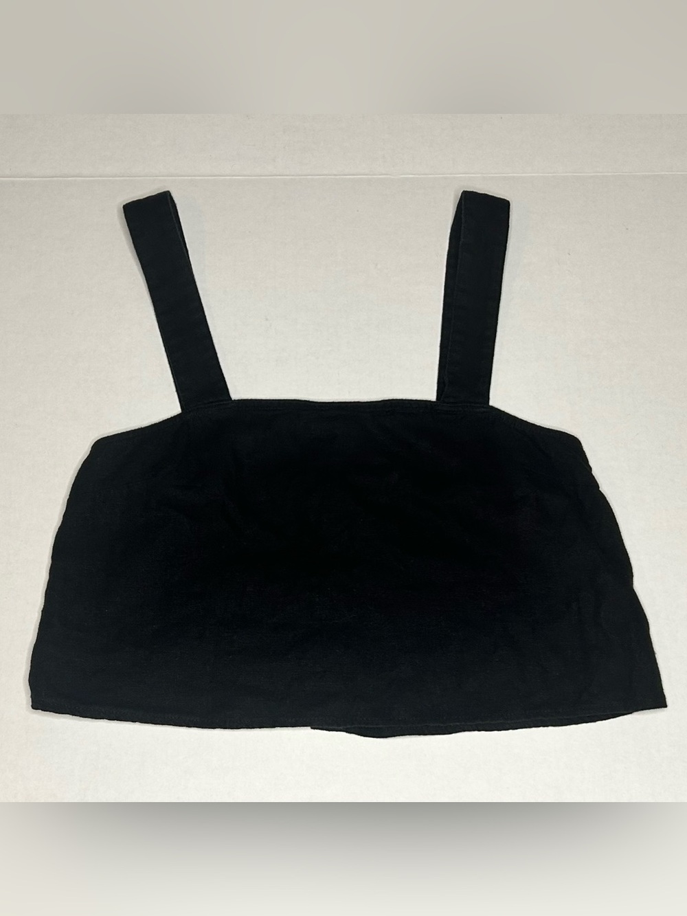 Forever 21 Black Size S Square-Neck Crop Tank